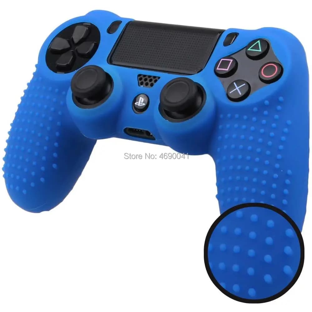 غطاء واقي من السيليكون الناعم المضاد للانزلاق من الجيل المطاطي لـ SONY Playstation 4 PS4 وحدة تحكم PS4 Pro Slim Gamepad - 4