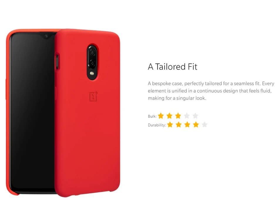100% Official Oneplus 6T Back Case Original bespoke Silicone Sandstone Nylon Karbon Bumper Leather Flip Cover - 6