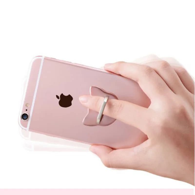 Finger Ring Mobile Phone Smartphone Stand Holder For iPhone XS Huawei Samsung cell Smart Round Phone Ring holder Car Mount Stand - 4