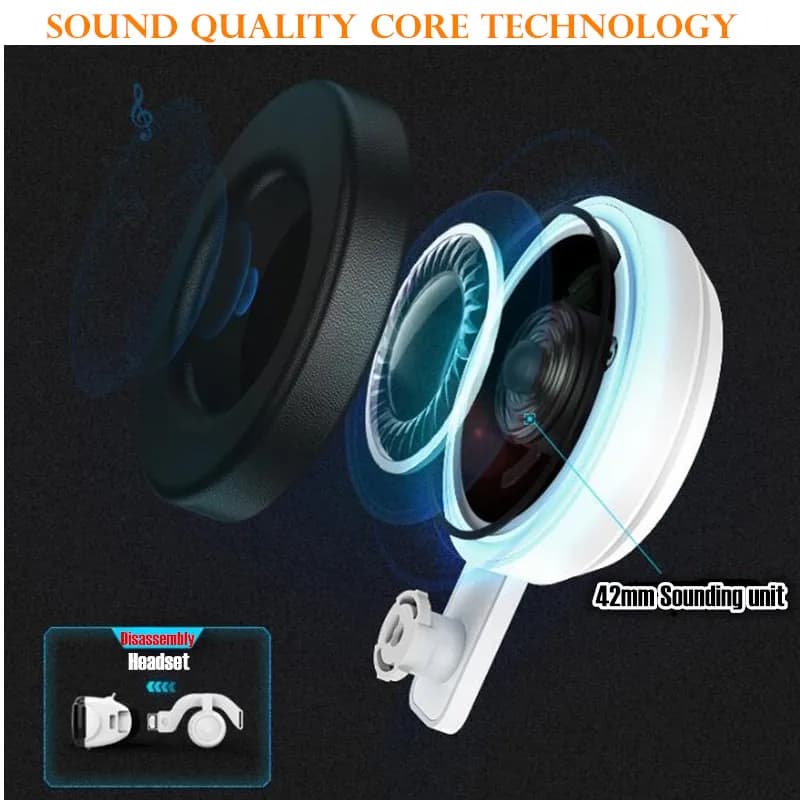 نظارات الواقع الافتراضي VR IMAX شاشة ضخمة نظارات ثلاثية الأبعاد صندوق كرتون جوجل خوذة VR للهاتف 4.5-6.53 بوصة ، عصا التحكم في الألعاب - 5