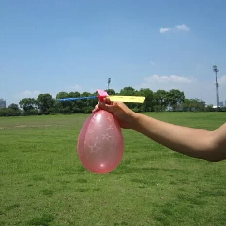 1Pcs/ Lot funny Traditional Classic sound Balloon Helicopter UFO Kids Child Children Play Flying Toys ball outdoor fun sports - 5