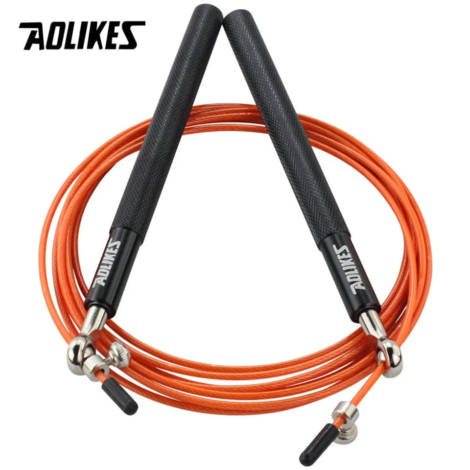 AOLIKES 1PCS Crossfit Speed Jump Rope Professional Skipping Rope For MMA Boxing Fitness Skip Workout Training With Carrying Bag - 5