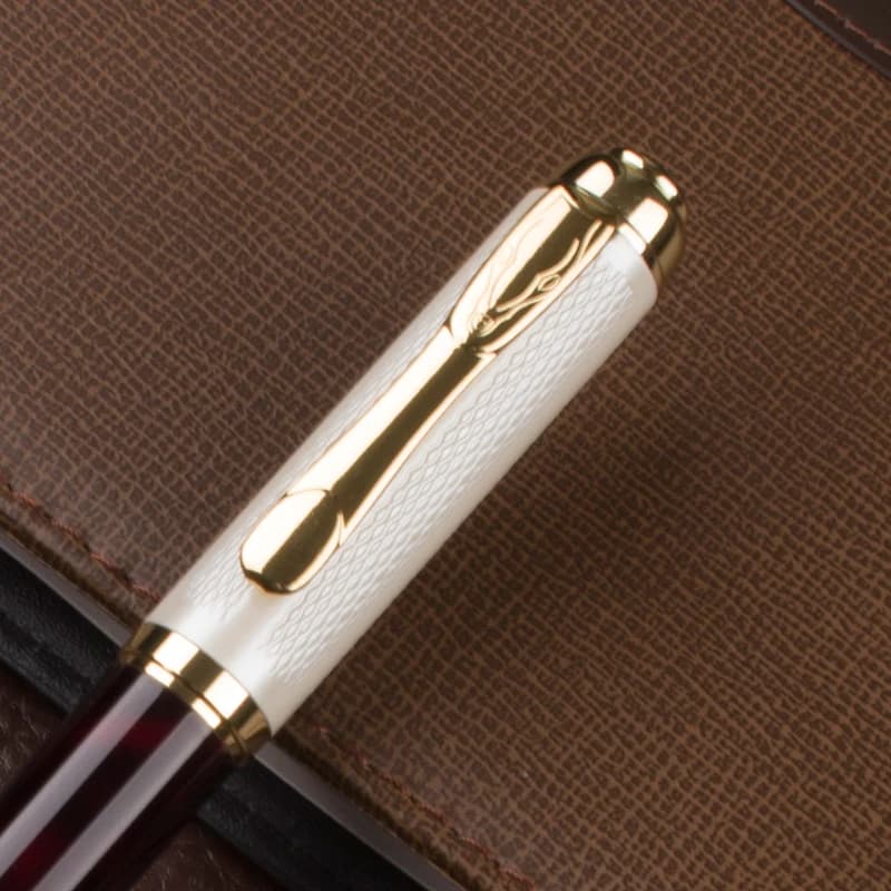 DIKA WEN 821 Luxury black red and silver Stainless Business office  roller ball pen  New - 5