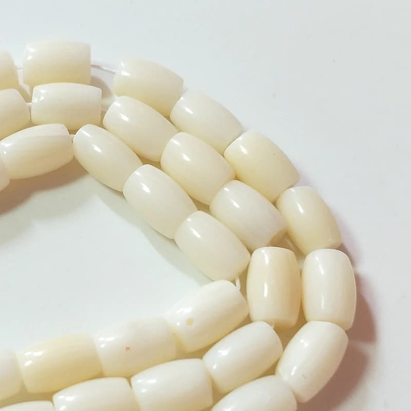 2025 New 5*8MM 20pieces/bag Natural White Coral Oval Shape Beads for DIY Necklace Bracelet Jewelry Making Accessories - 3