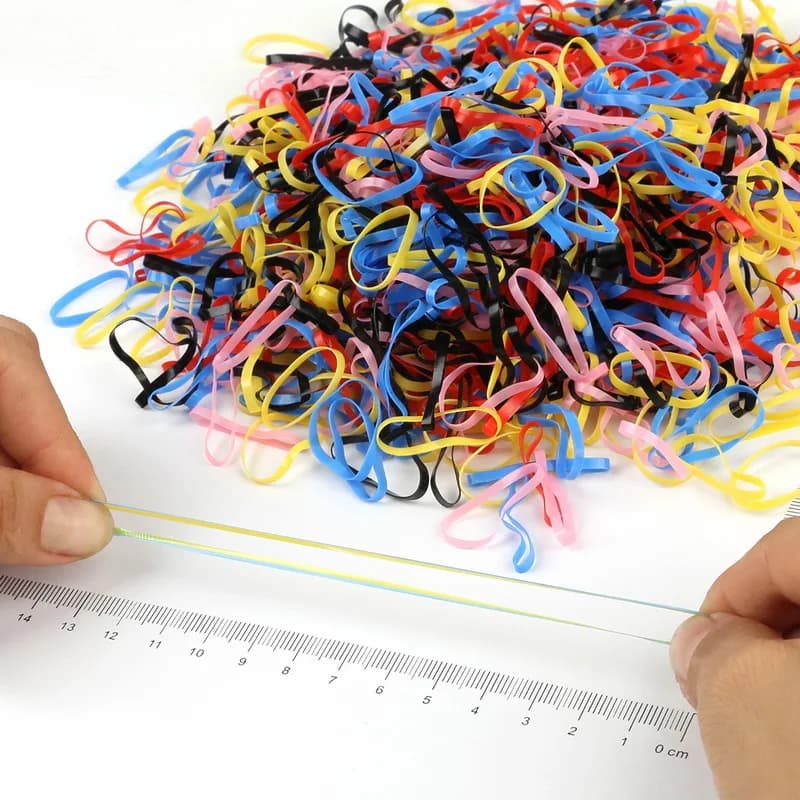 2018 جديد عشوائي مختلط طفل طفل حاملي الشعر العصابات المطاطية مرونة الفتيات التعادل العلكة إكسسوارات الشعر حوالي 500 قطعة - 6