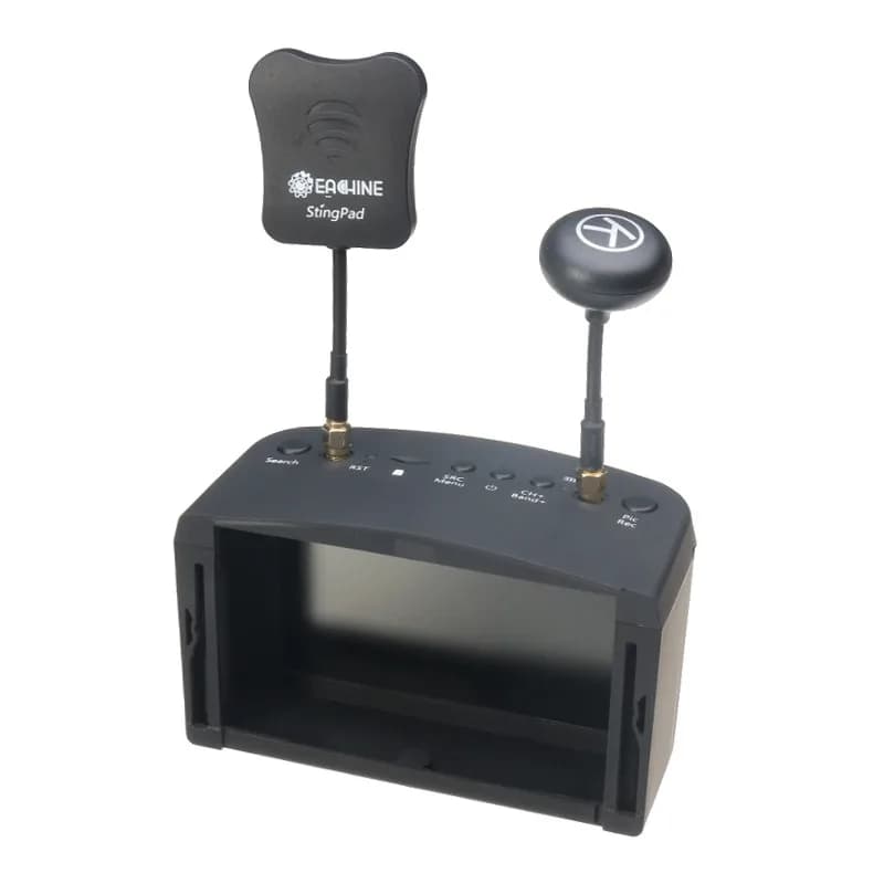 نظارة فيديو Eachine EV800D، 5.8G، 40 قناة، 5 بوصة، 800*480، نظارة FPV بتنوع HD DVR مع بطارية لنماذج RC - 3