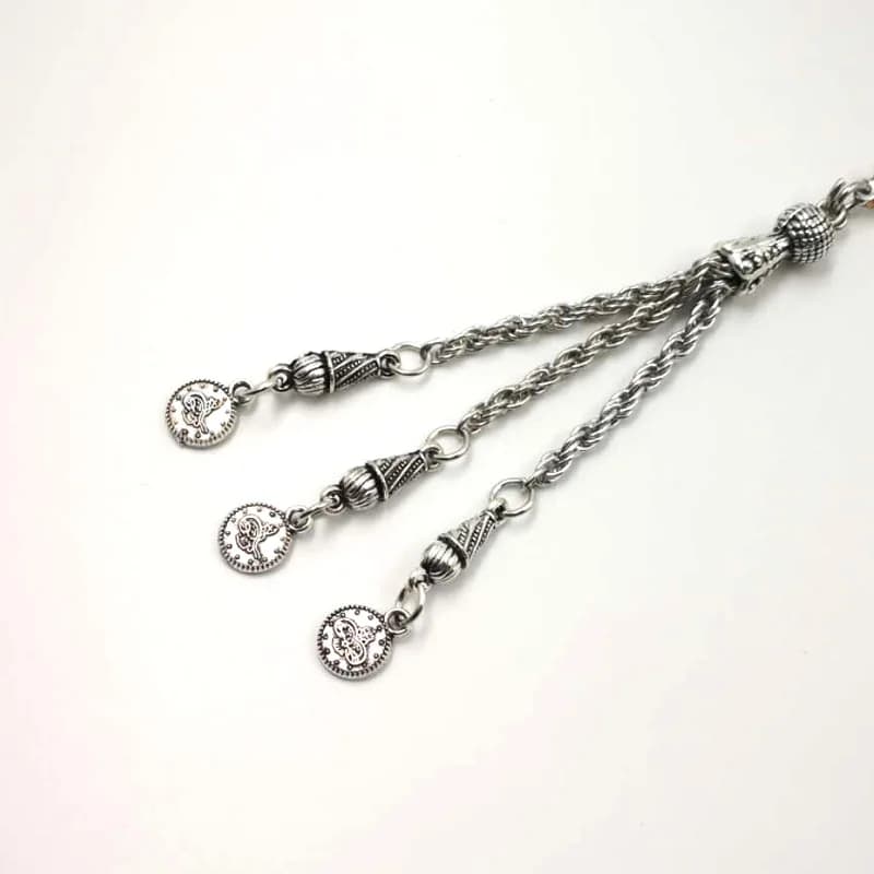 Man's Tabish Big Size 8mm 10mm 12mm 14mm Tiger eyes Natural stone misbaha Tiger eyes prayer beads 33 66 99beads stone Rosary - 4