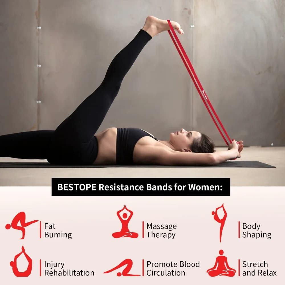 Fitness Rubber Resistance Bands Set Heavy Duty Pull Up Band Yoga Workout Strength Training Elastic Bands Loop Expander Equipment - 4
