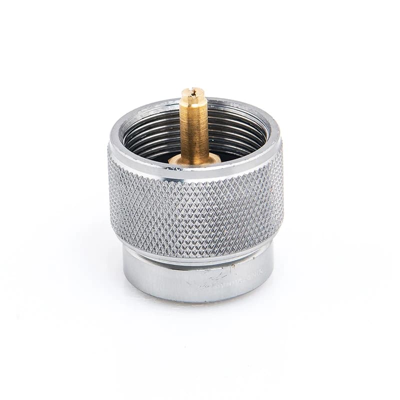 Widesea 1 lb. propane small gas tank input EN417 Lindal Valve Output outdoor camping stove Convert cylinder LPG canister adapter - 2