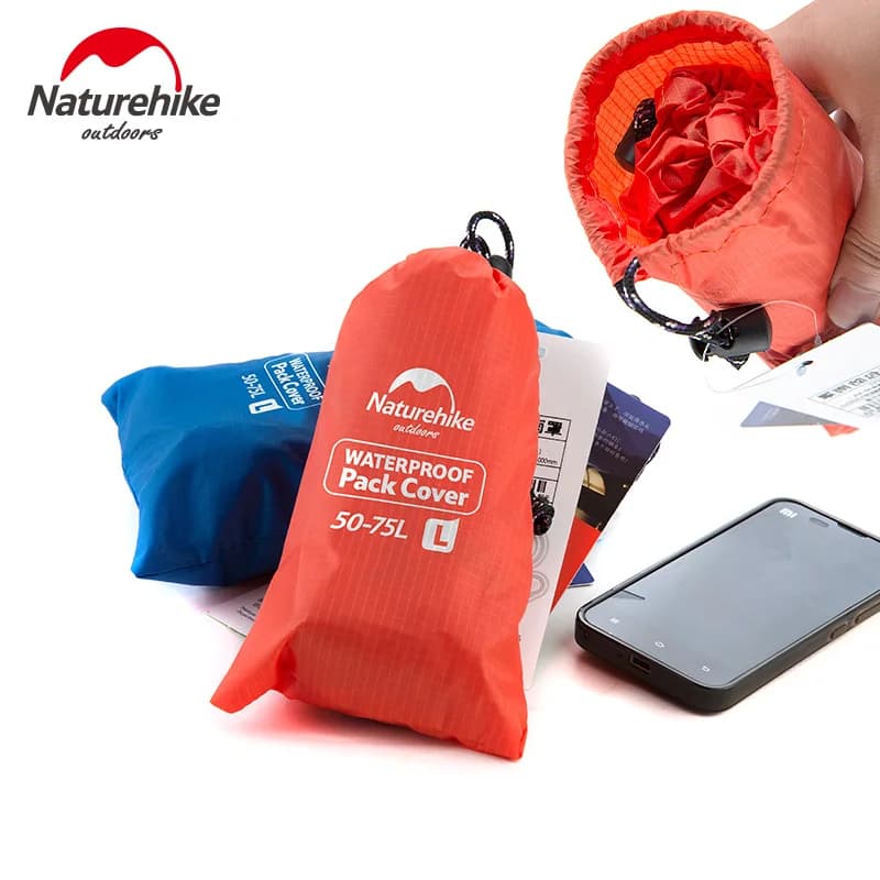 NatureHike Bag Cover 20~75L Waterproof Rain Cover For Backpack Camping Hiking Cycling School Backpack Luggage Bags Dust Covers - 5