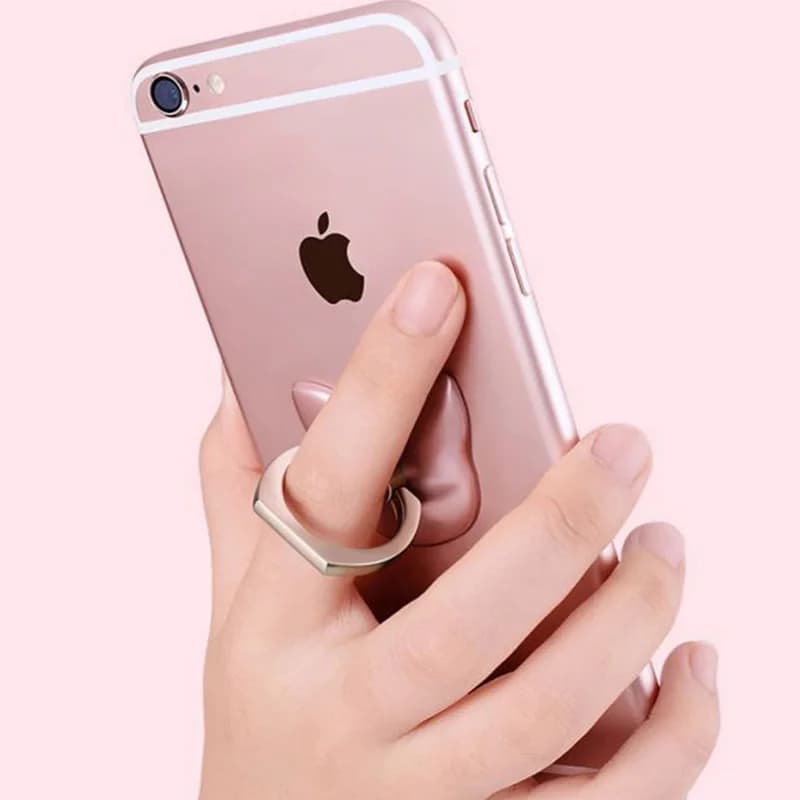 Finger Ring Mobile Phone Smartphone Stand Holder For iPhone XS Huawei Samsung cell Smart Round Phone Ring holder Car Mount Stand - 3