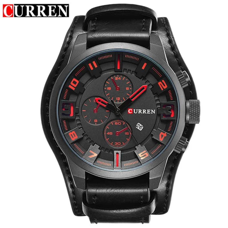 New Watches CURREN Luxury Brand Men Watch Leather Strap Fashion Quartz-Watch Casual Sports Wristwatch Date Clock Relojes 8225 - 3