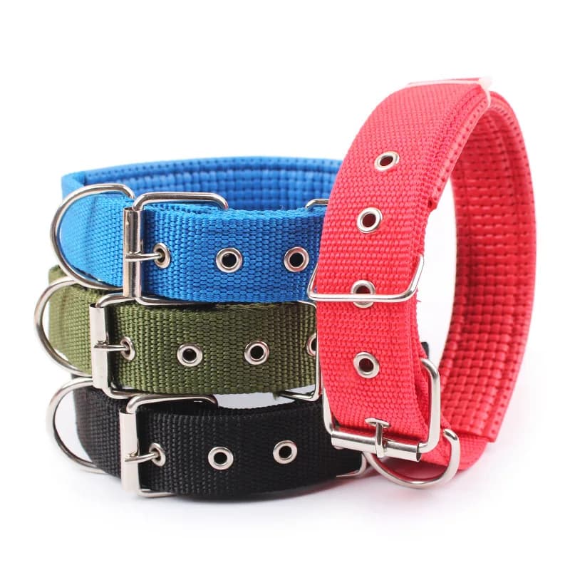 Solid Dog Collars  Nylon Dog Collar For Small Medium Large Dogs Teddy Keji Pitbull Bulldog Beagle - 3