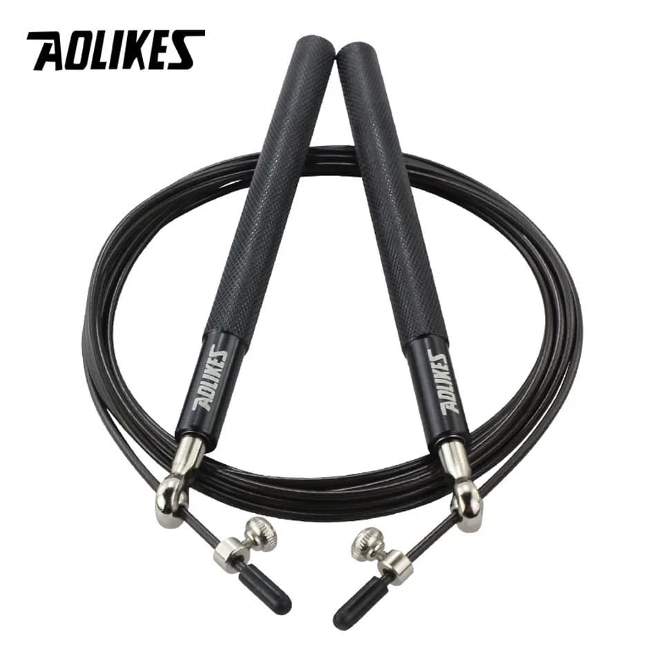 AOLIKES 1PCS Crossfit Speed Jump Rope Professional Skipping Rope For MMA Boxing Fitness Skip Workout Training With Carrying Bag - 6