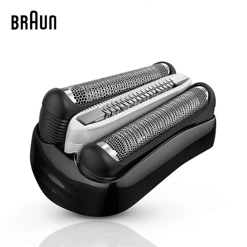 Braun 32B Shaver Head Foil Cutter Cassette Black Men's Electric Shaver Replacement Blade for 3000s 3010s 3040s 3050cc 3070cc - 2