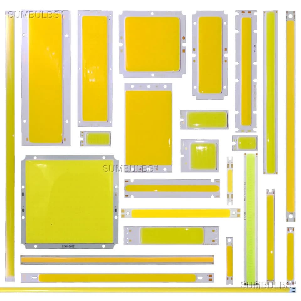 1 واط-50 واط COB LED، شريط إضاءة، دافئ، طبيعي، أبيض نقي، أزرق، أحمر، مصفوفة LED، بار، رقاقة، إضاءة DIY، داخلية وخارجية
