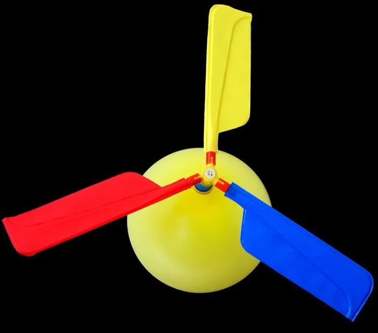1Pcs/ Lot funny Traditional Classic sound Balloon Helicopter UFO Kids Child Children Play Flying Toys ball outdoor fun sports - 2
