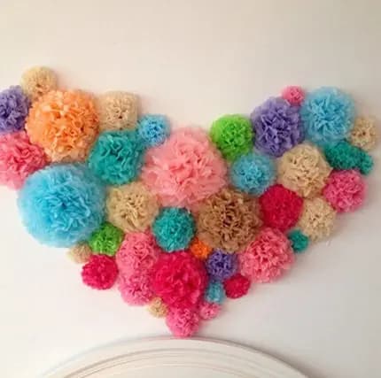 Hot Sale 1 Pcs 15cm=6 Inch Tissue Paper Flowers Paper Pom Poms Balls Lanterns Party Decor Craft Wedding Multi Color Option Balls - 4