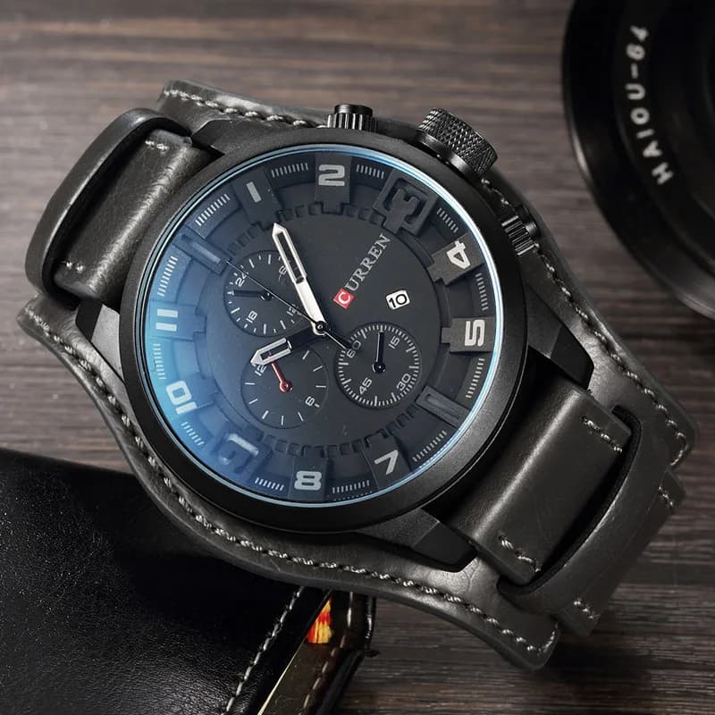 New Watches CURREN Luxury Brand Men Watch Leather Strap Fashion Quartz-Watch Casual Sports Wristwatch Date Clock Relojes 8225 - 4