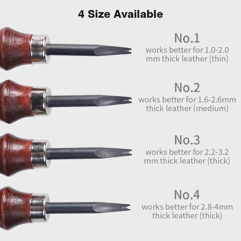 أداة تشذيب حواف الجلد من WUTA، أداة صقل حواف الجلد لأعمال الحرف الجلدية اليدوية، مصنوعة من الفولاذ الكربوني العالي - 4