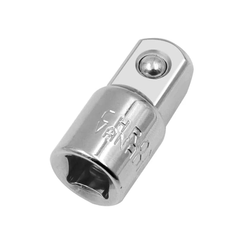 محول رأس كم محول مقبس مفتاح ربط بمفصلة 1/2 بوصة إلى 3/8 بوصة إلى 1/4 بوصة من الفولاذ المقاوم للصدأ - 6