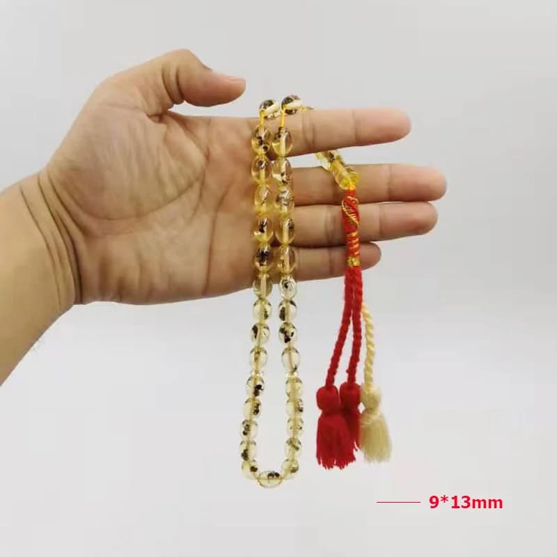 الراتنج Tasbih 33 66 99  الحشرات الخرز شرابة قطن هدية عيد ل مصلاة للمسلمين مسبحة رجل Misbaha أساور مستكة الإسلامية التركية - 6