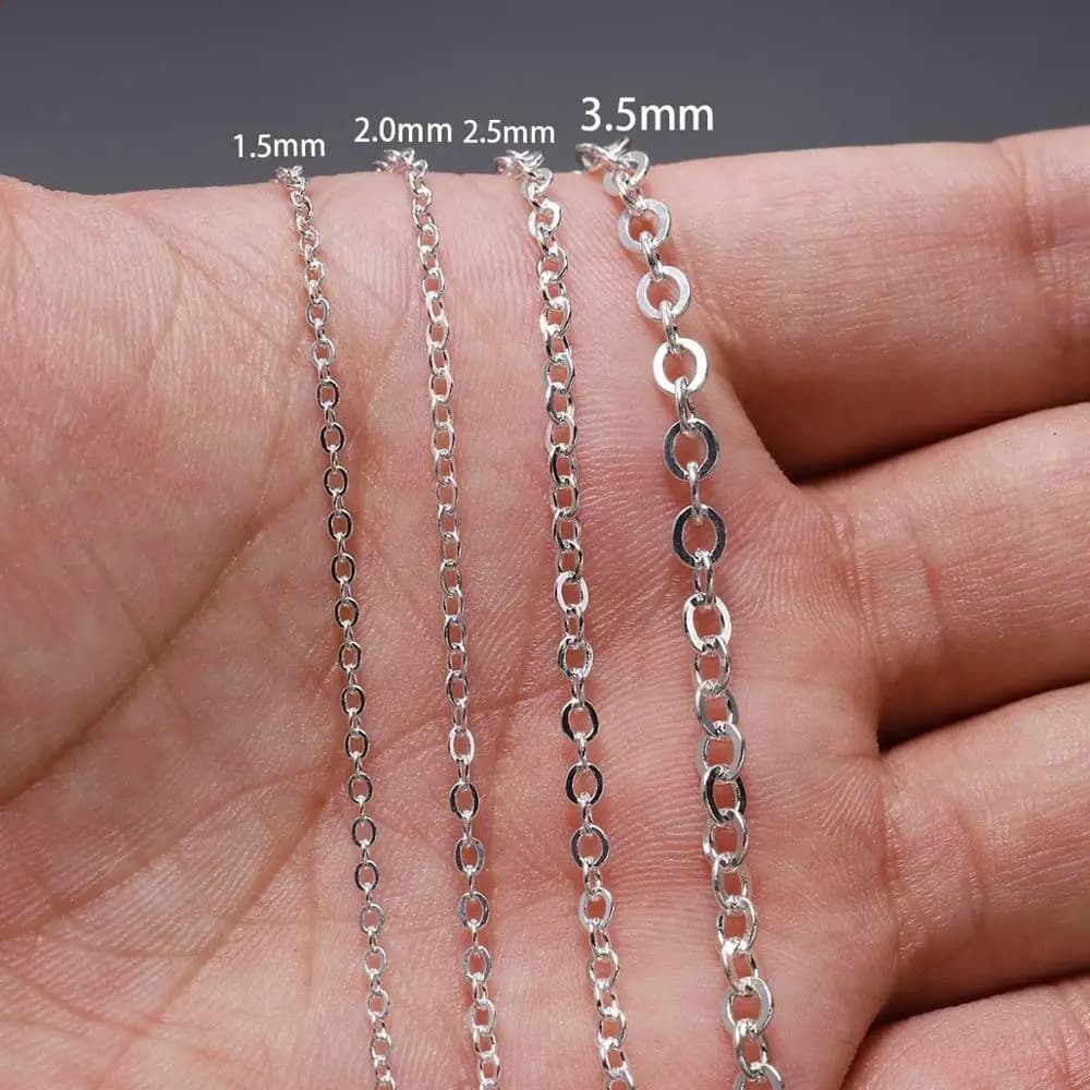 5m/Lot Gold/Bronze Color Plated Oval Link Necklace Chain for DIY Jewelry Making Findings Necklace Chains Materials Handmade - 3