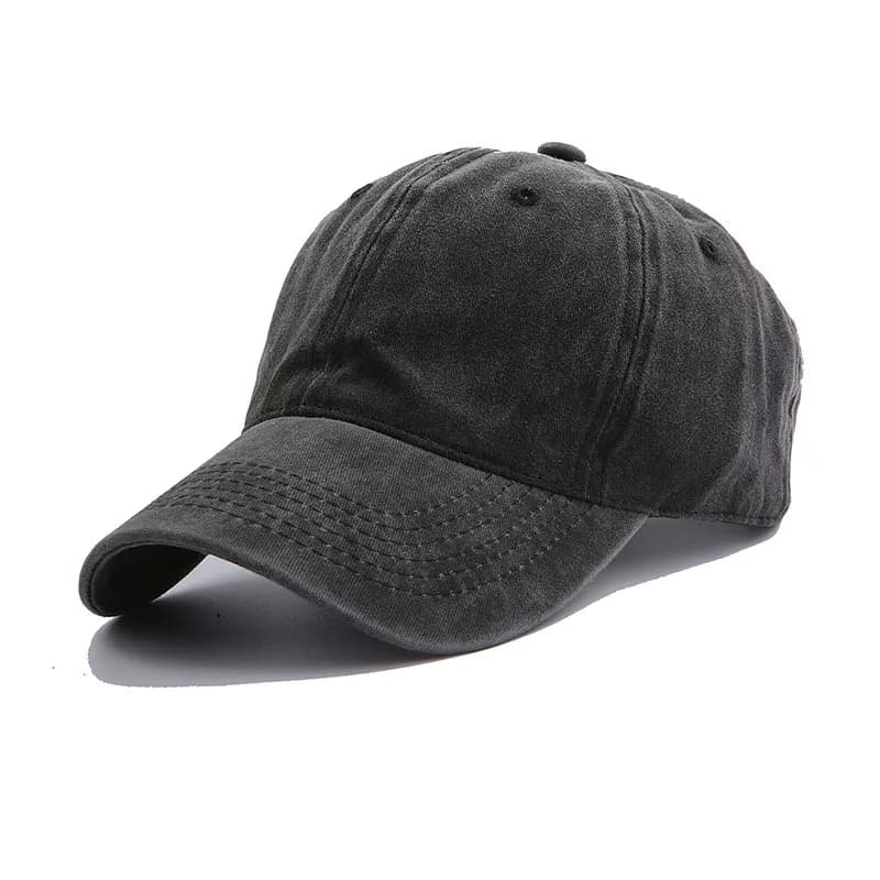 Solid Spring Summer Cap Women Ponytail Baseball Cap Fashion Hats Men Baseball Cap Cotton Outdoor Simple Vintag Visor Casual Cap - 6