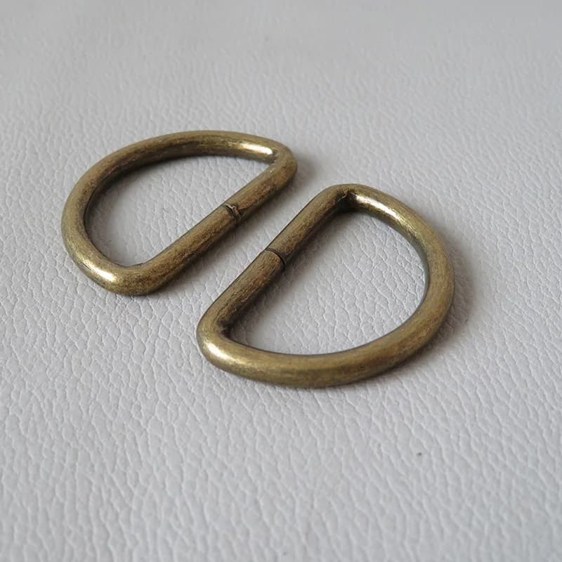 حلقات معدنية D بمقاسات 20 مم و25 مم و32 مم مع مشبك للحقائب وحقائب الظهر وأطواق الكلاب وملحقات DIY - 5