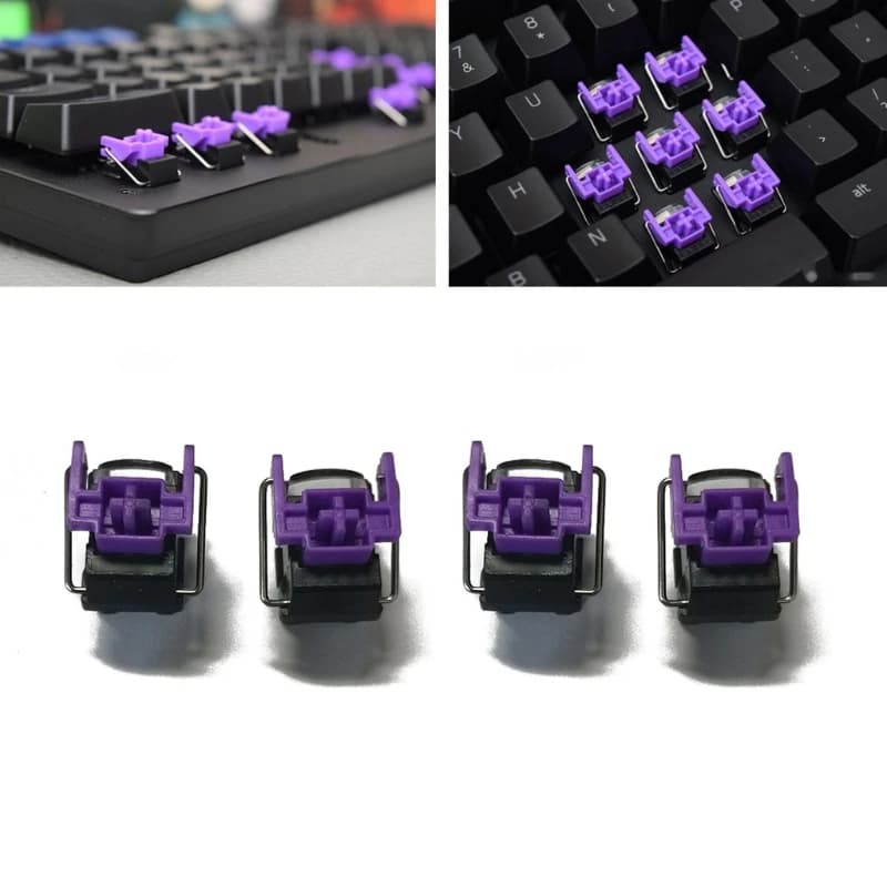 Razer Purple Optical Switches Hot Swap Switch for Razer Huntsman Elite Gaming Mechanical Keyboard Switches 4Pcs - 5