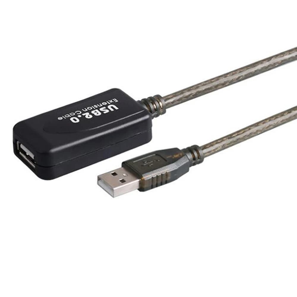 كابل تمديد USB 2.0 نشط بطول 20 متر/15 متر/3 متر/5 متر/10 متر، مكرر USB مع معزز من ذكر إلى أنثى - 6