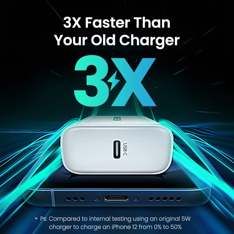 UGREEN Quick Charge 4.0 3.0 QC PD Charger 20W QC4.0 QC3.0 USB Type C Fast Charger for iPhone 17 16 15 Pro Xiaomi Phone PDCharger - 3