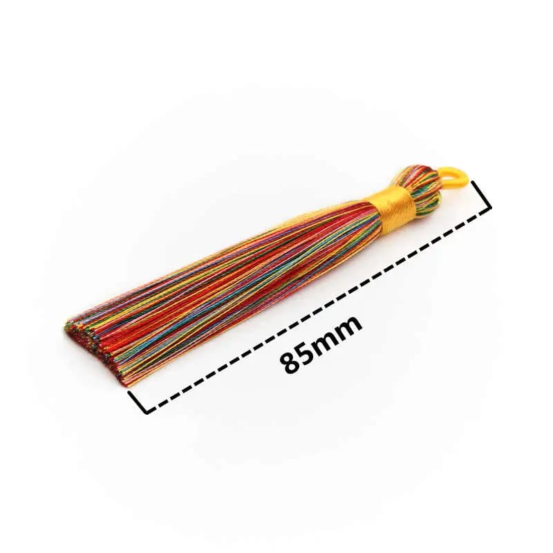 5Pcs Key Tassel DIY Clothing Hat Bookmark Jewelry Accessories Sachet Ice Silk Hanging Ear Home Decoration Pendant Material - 3