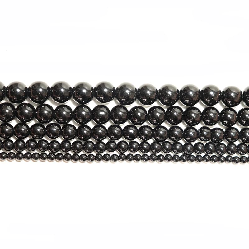 Economical 4/6/8/10/12mm Obsidian Stone For Jewelry Making Handmade Black Round Loose Beads DIY Bracelet Necklace Anklet Earring - 3