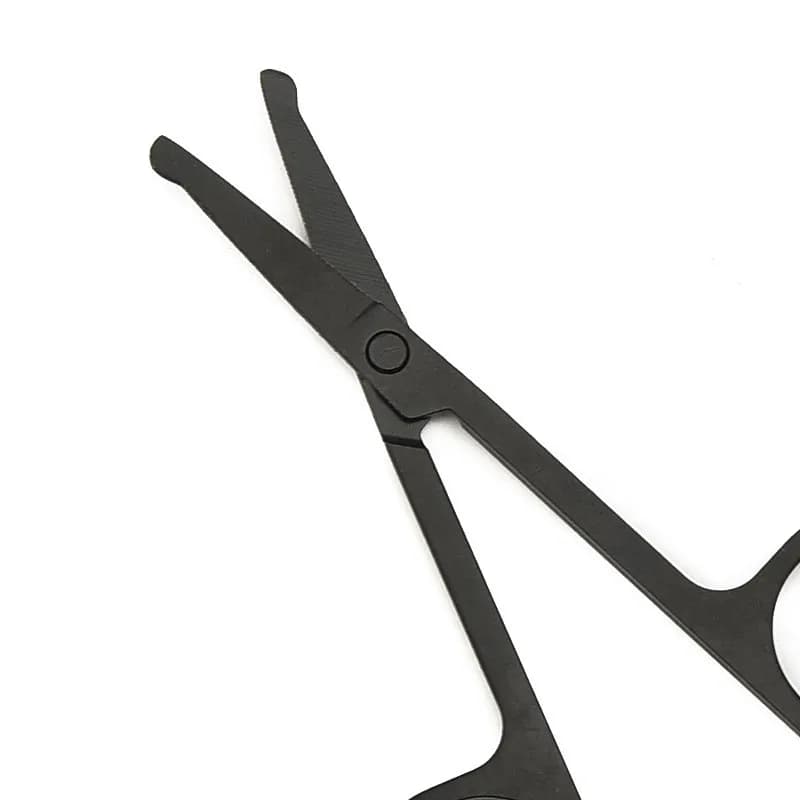 مقص شعر الأنف الصغير من الفولاذ المقاوم للصدأ - محمول، رأس دائري - 5