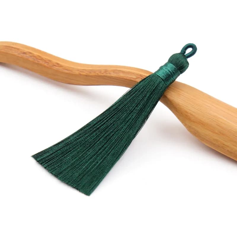 5Pcs Key Tassel DIY Clothing Hat Bookmark Jewelry Accessories Sachet Ice Silk Hanging Ear Home Decoration Pendant Material - 6