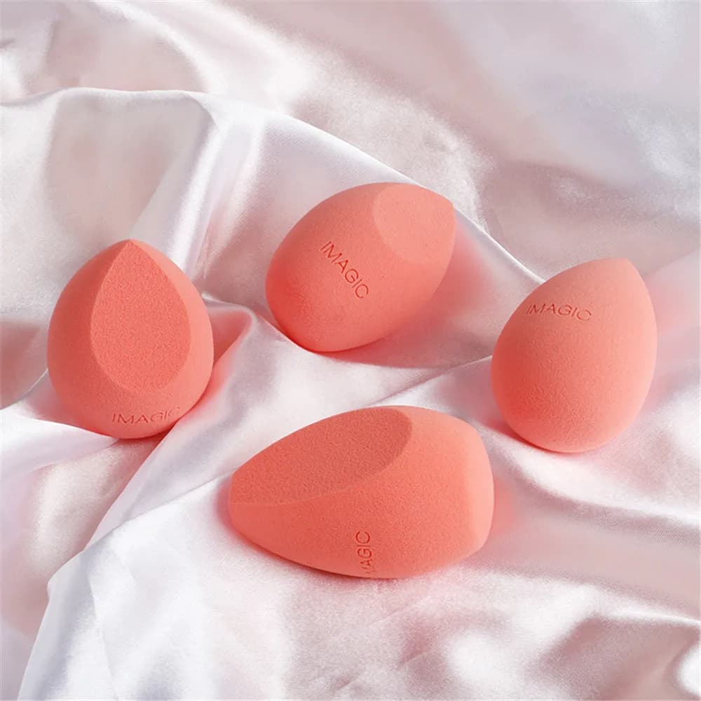1PC Fashion Colorful Smooth Wet Dry Dual Use Cosmetic Puff Foundation Blender Makeup Sponge Powder Puff Beauty Makeup Tools - 4
