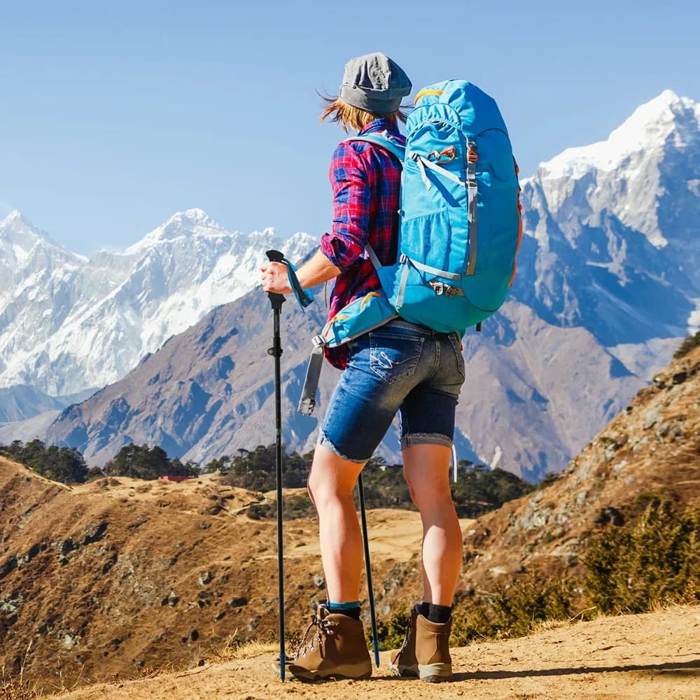 عصي المشي القابلة للطي فائقة الخفة من Naturehike، 5 أقسام، ألياف كربون، NH18D010-Z - 6