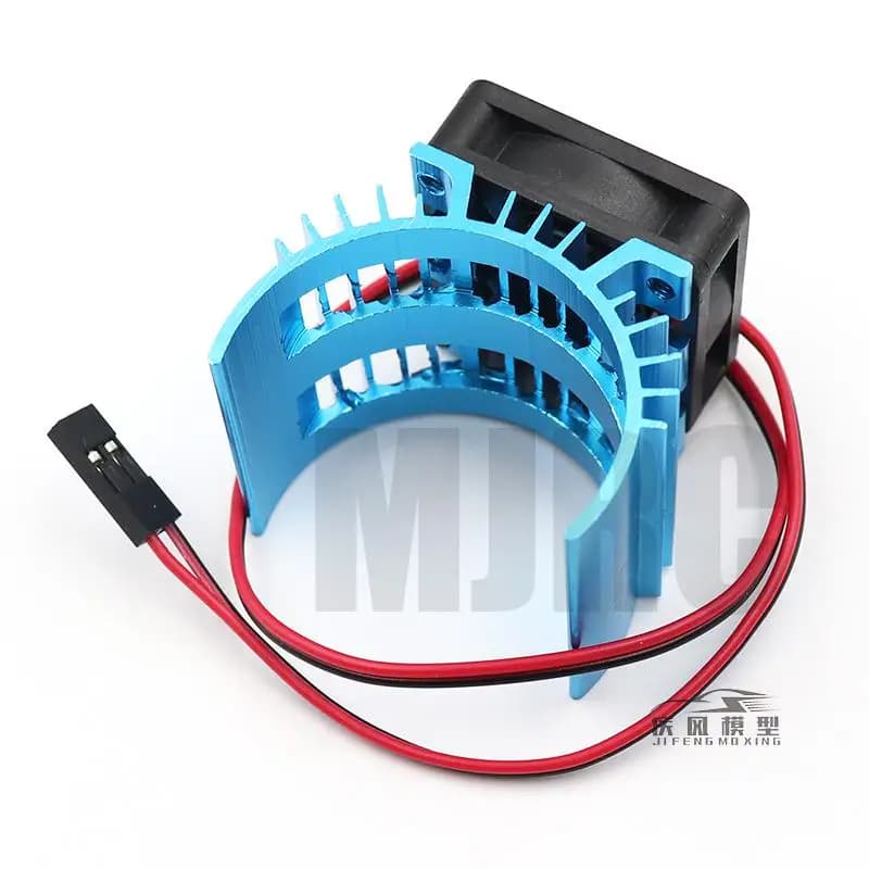 مروحة تبريد غطاء مبدد حرارة محرك بلا فرشات لسيارات التحكم عن بعد HSP مقاس 1:10 بمحرك 540 و550 و3650 - 4