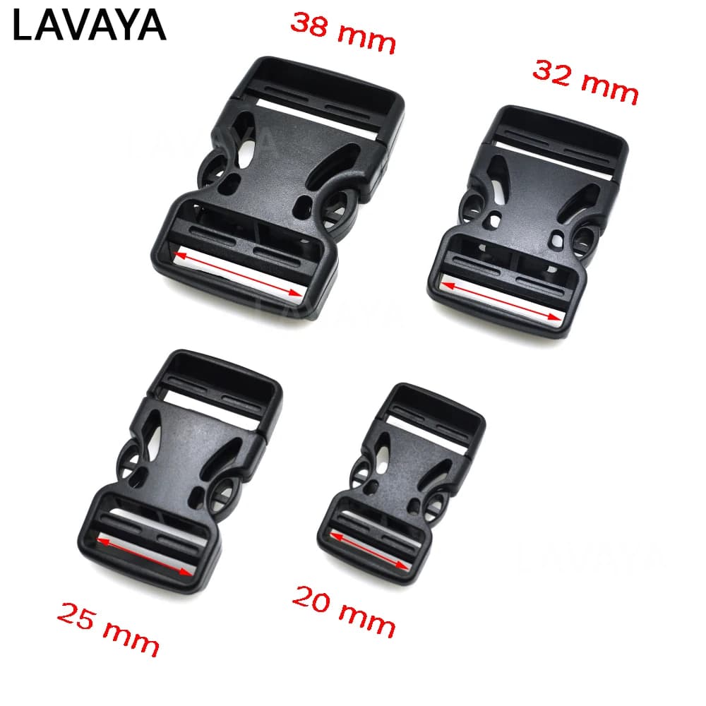 2 قطعة من البلاستيك المزدوج مشبك قابل للتعديل لحقيبة الظهر الأشرطة الأمتعة في الهواء الطلق الرياضة حقيبة مشبك السفر مشبك الملحقات - 2