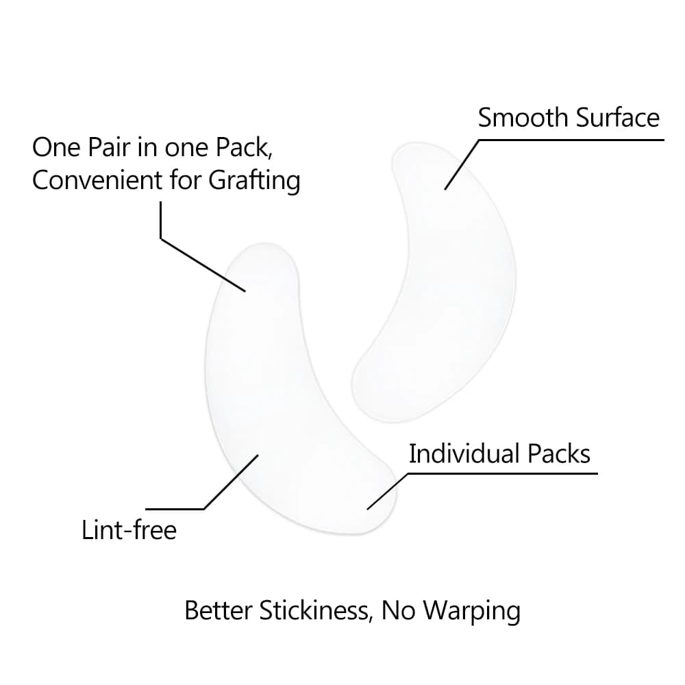 20/50/100pcs Eye Patches Eyelash Extension Under Eye Pads Makeup Eyelash Patches Tip Stickers Pads For Eyelash Extension Makeup - 4