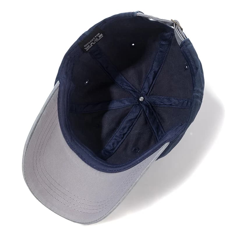 Hot Sale Unisex Cap Two-color Stitching Washed Cotton Baseball Cap Men & Women Casual Adjustable Outdoor Hats - 5