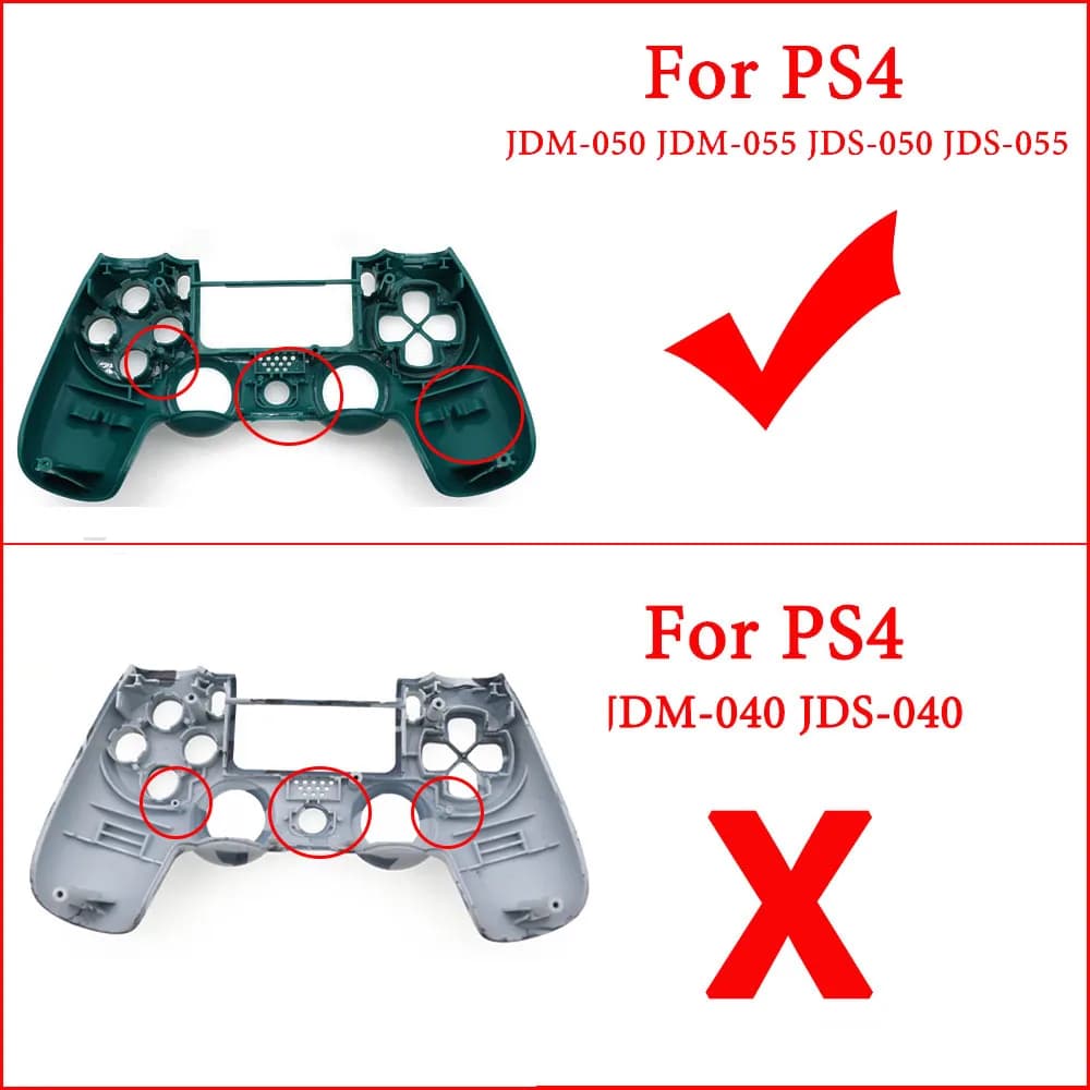 Front Back Housing Shell Case For PS4 JDM-050 JDM-055 JDS 055 JDS 050 Controller With R1 L1 Key Holder Support Inner Frame - 5