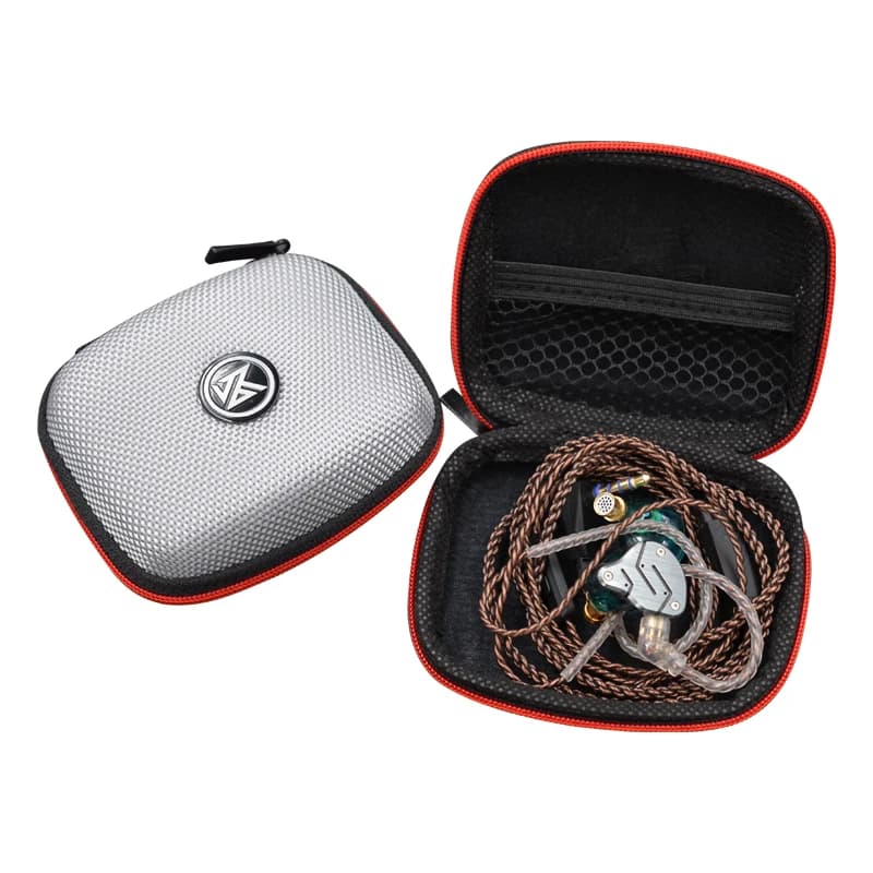 KZ Earphone Case EVA Zipper Case Bluetooth Headset Box Square Portable Compression Headset case For KZ ZAX ES4 ZSTX ZSR EDX ZST - 4