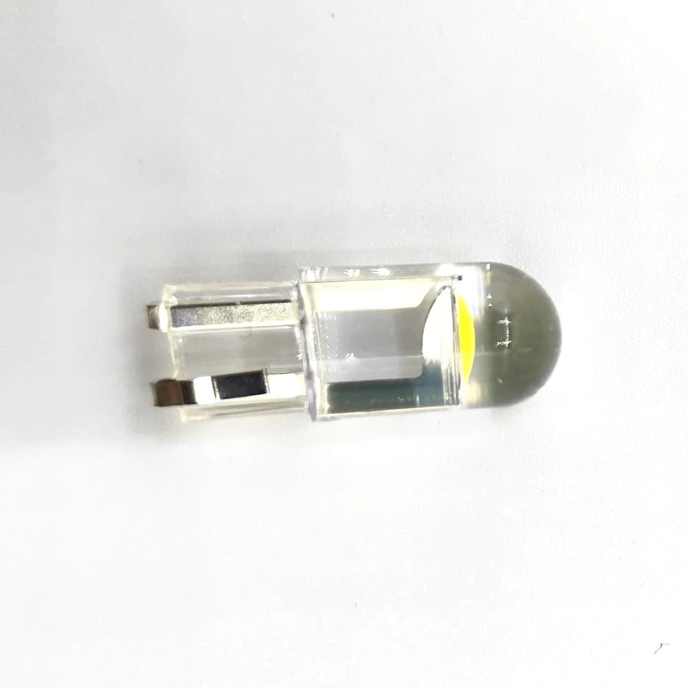 10 قطع أحدث طراز 2021 مصباح سيارة W5W LED T10 زجاج COB إضاءة لوحة سيارة بيضاء 6000K مصباح قبة DRL 12V - 2