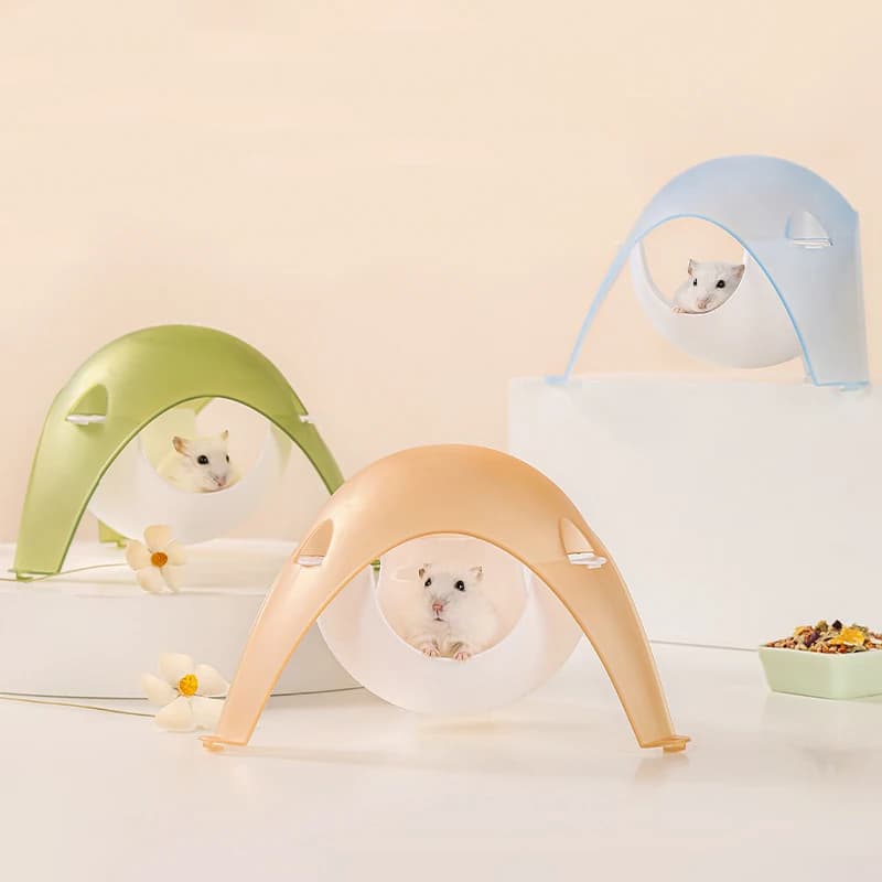 كبسولة مسافة الهامستر عش للراحة والنوم بيت لعب ألعاب رياضية للحيوانات الصغيرة الدب الذهبي القنفذ الفأر - 2
