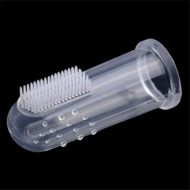 1PC Super Soft Pet Finger Dog Toothbrush  Teddy Dog Brush Bad Breath Tartar Teeth Tool Cat Cleaning Dog Supplies Accessories - 6