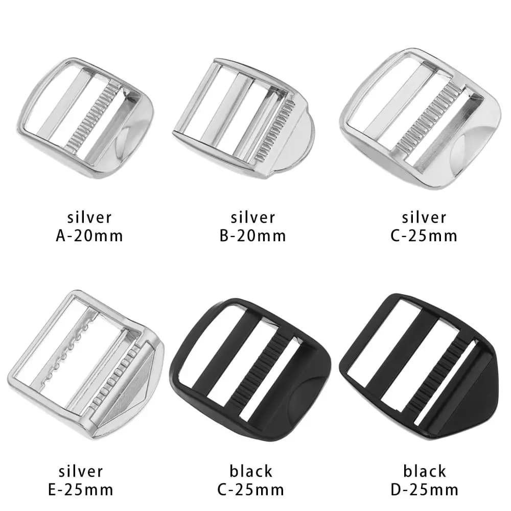 جديد منزلق تعديل مشبك حلقة معدنية مستطيل حقيبة ظهر منزلق أشرطة حقيبة كتف حزام أمتعة أجهزة جزء ملحقات - 6