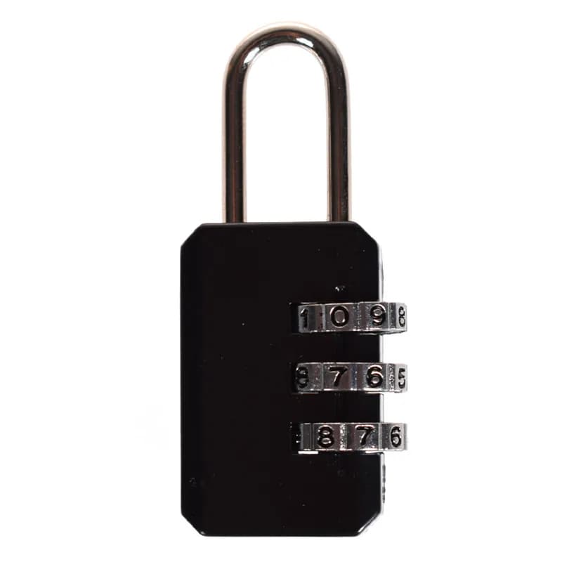 3 أرقام رقم الطلب رمز كلمة السر قفل مجمع قفل صغير محمول السفر الأمتعة سستة حقيبة قفل حقيبة حقيبة قفل - 2