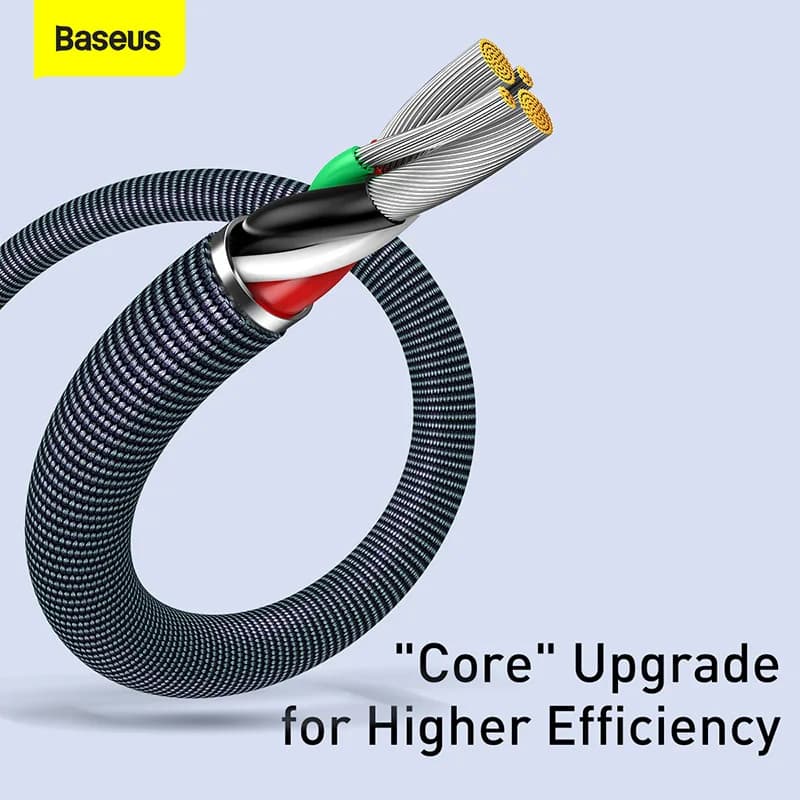 كابل Baseus USB لهاتف آيفون 14 و13 و12 و11 برو ماكس X Xr 8 بلس، شحن سريع 2.4A، كابل شحن ونقل بيانات لأجهزة آيباد برو بطول 1.2-2 متر - 6